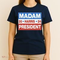 Madam President Harris Vote Kamala Harris 2024 Election T-Shirt thumb 4