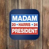 Madam President Harris Vote Kamala Harris 2024 Election Coaster thumb 0