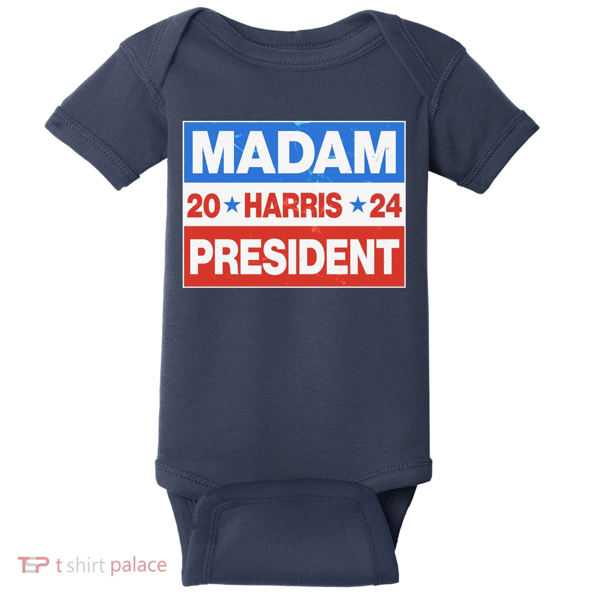 Madam President Harris Vote Kamala Harris 2024 Election Baby Bodysuit