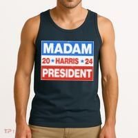 Madam President Harris Vote Kamala Harris 2024 Election Tank Top thumb 3