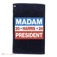 Madam President Harris Vote Kamala Harris 2024 Election Golf Towel thumb 0