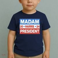 Madam President Harris Vote Kamala Harris 2024 Election Toddler T-Shirt thumb 2