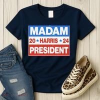 Madam President Harris Vote Kamala Harris 2024 Election Women's T-Shirt thumb 3