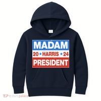 Madam President Harris Vote Kamala Harris 2024 Election Kids Hoodie thumb 0