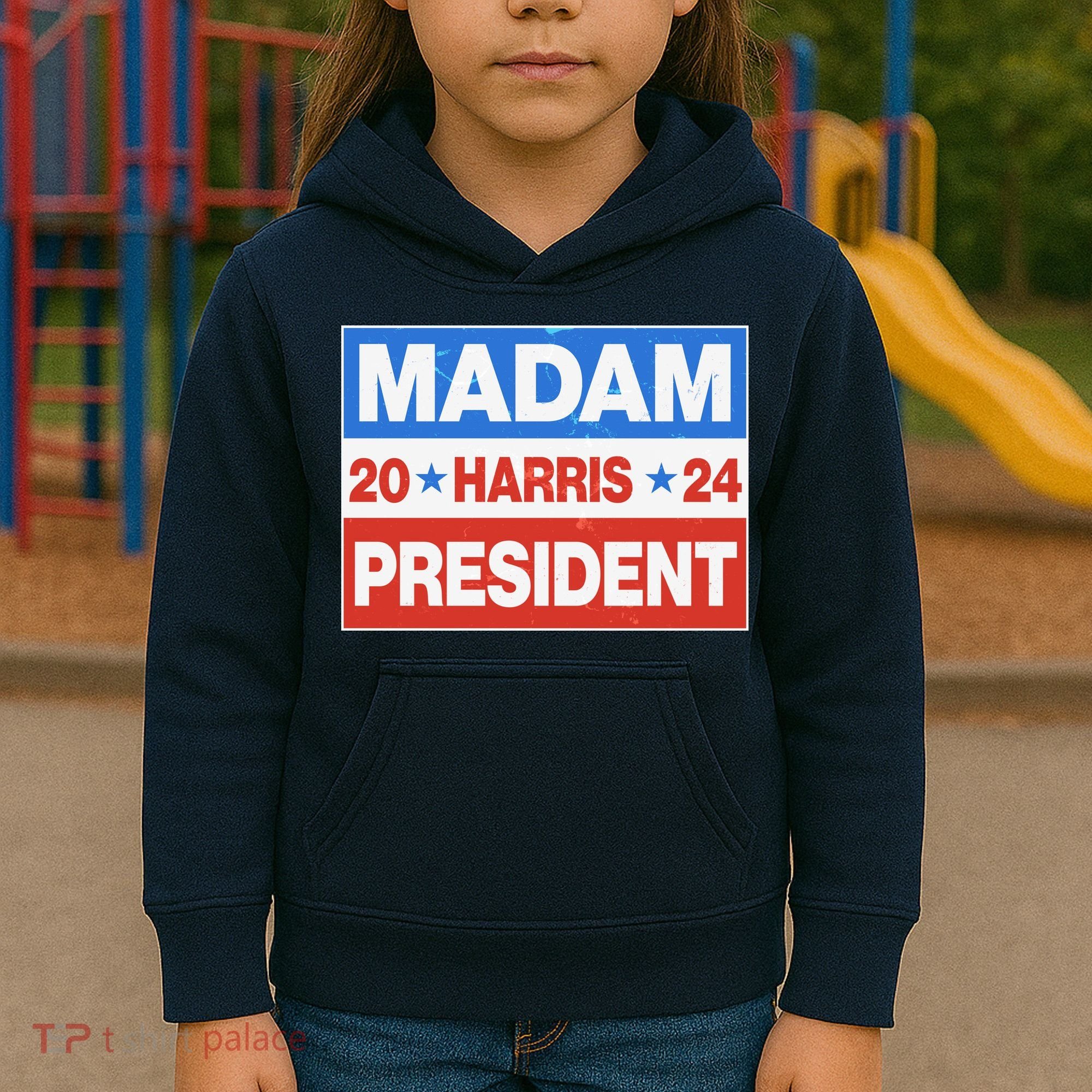Madam President Harris Vote Kamala Harris 2024 Election Kids Hoodie