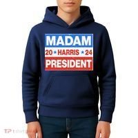 Madam President Harris Vote Kamala Harris 2024 Election Kids Hoodie thumb 4