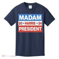 Madam President Harris Vote Kamala Harris 2024 Election Kids T-Shirt thumb 0