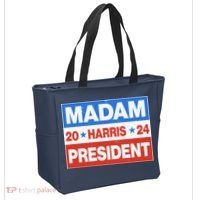 Madam President Harris Vote Kamala Harris 2024 Election Tote Bag thumb 2