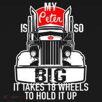 My Peter Is So Big Truck Driver Doggie Tank thumb 4