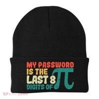 My Password Is The Last 8 Digits Of Pi Day Art Symbol Lover Gift Beanie thumb 0