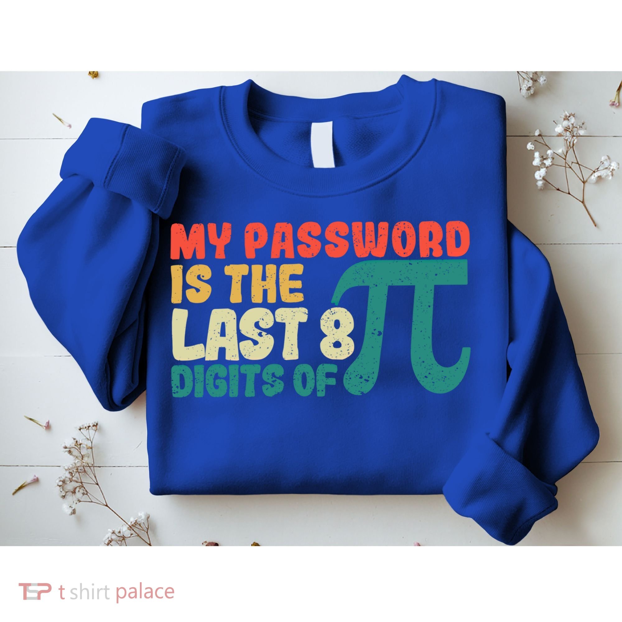 My Password Is The Last 8 Digits Of Pi Day Art Symbol Lover Gift Sweatshirt