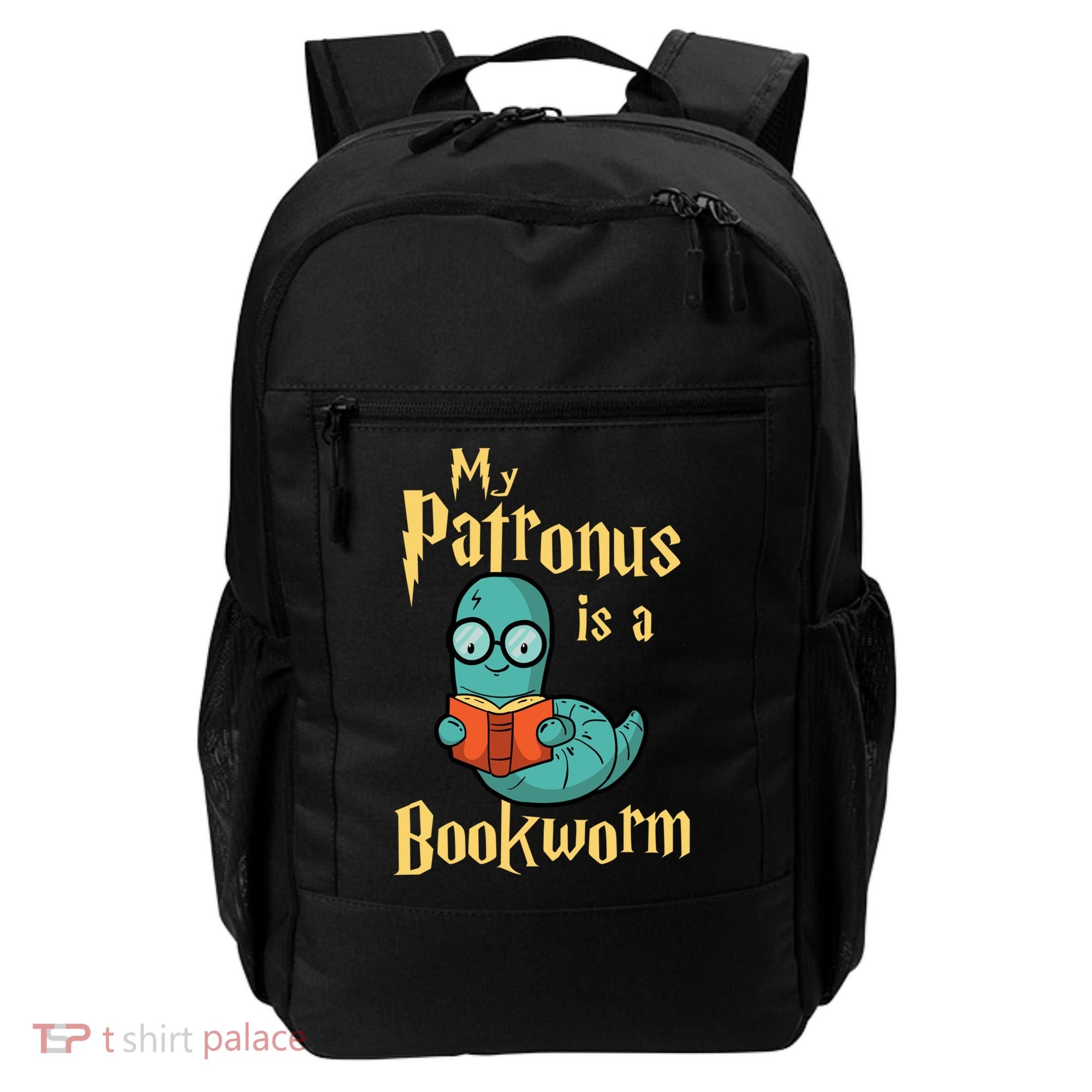 My Patronus Is A Bookworm Gift Funny Book Lover Gift And Reading Great Gift Backpack