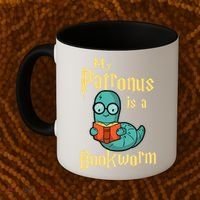 My Patronus Is A Bookworm Gift Funny Book Lover Gift And Reading Great Gift Coffee Mug thumb 2