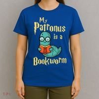 My Patronus Is A Bookworm Gift Funny Book Lover Gift And Reading Great Gift T-Shirt thumb 4