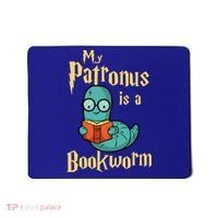 My Patronus Is A Bookworm Gift Funny Book Lover Gift And Reading Great Gift Mousepad thumb 0
