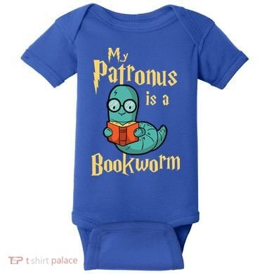 My Patronus Is A Bookworm Gift Funny Book Lover Gift And Reading Great Gift Baby Bodysuit