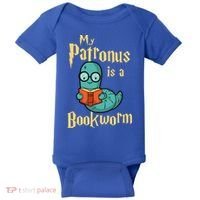 My Patronus Is A Bookworm Gift Funny Book Lover Gift And Reading Great Gift Baby Bodysuit thumb 0
