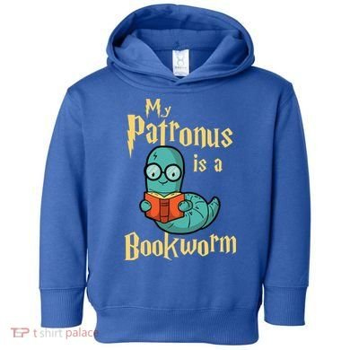 My Patronus Is A Bookworm Gift Funny Book Lover Gift And Reading Great Gift Toddler Hoodie