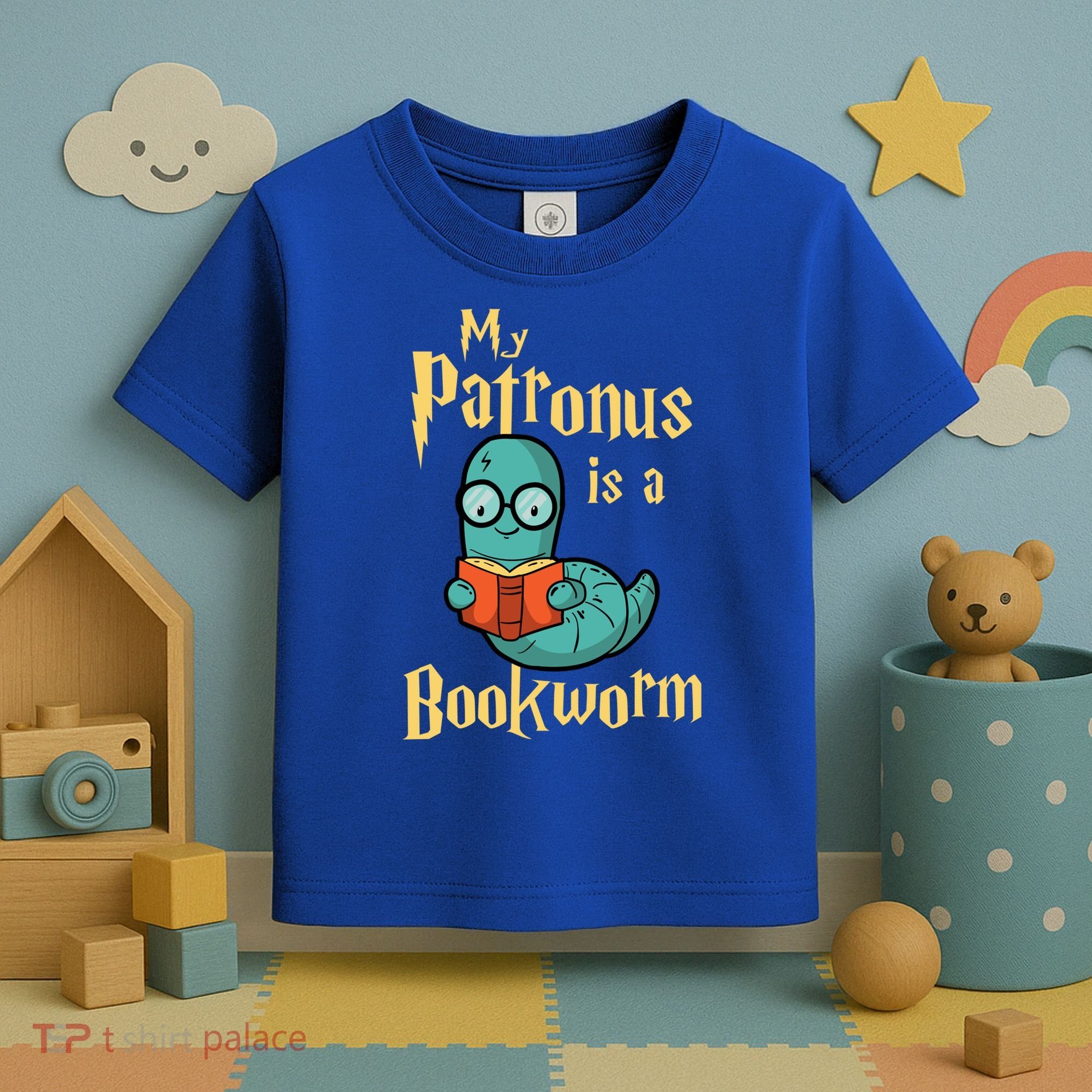 My Patronus Is A Bookworm Gift Funny Book Lover Gift And Reading Great Gift Toddler T-Shirt