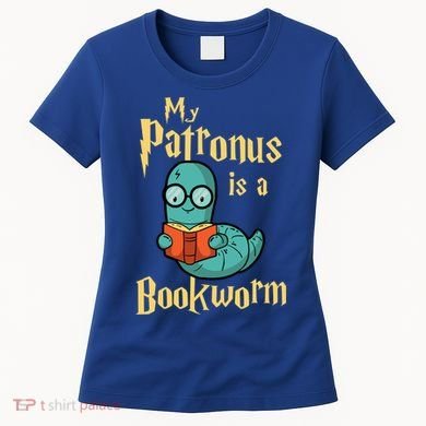 My Patronus Is A Bookworm Gift Funny Book Lover Gift And Reading Great Gift Women's T-Shirt