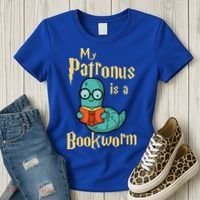 My Patronus Is A Bookworm Gift Funny Book Lover Gift And Reading Great Gift Women's T-Shirt thumb 3