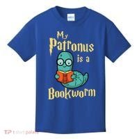 My Patronus Is A Bookworm Gift Funny Book Lover Gift And Reading Great Gift Kids T-Shirt thumb 0