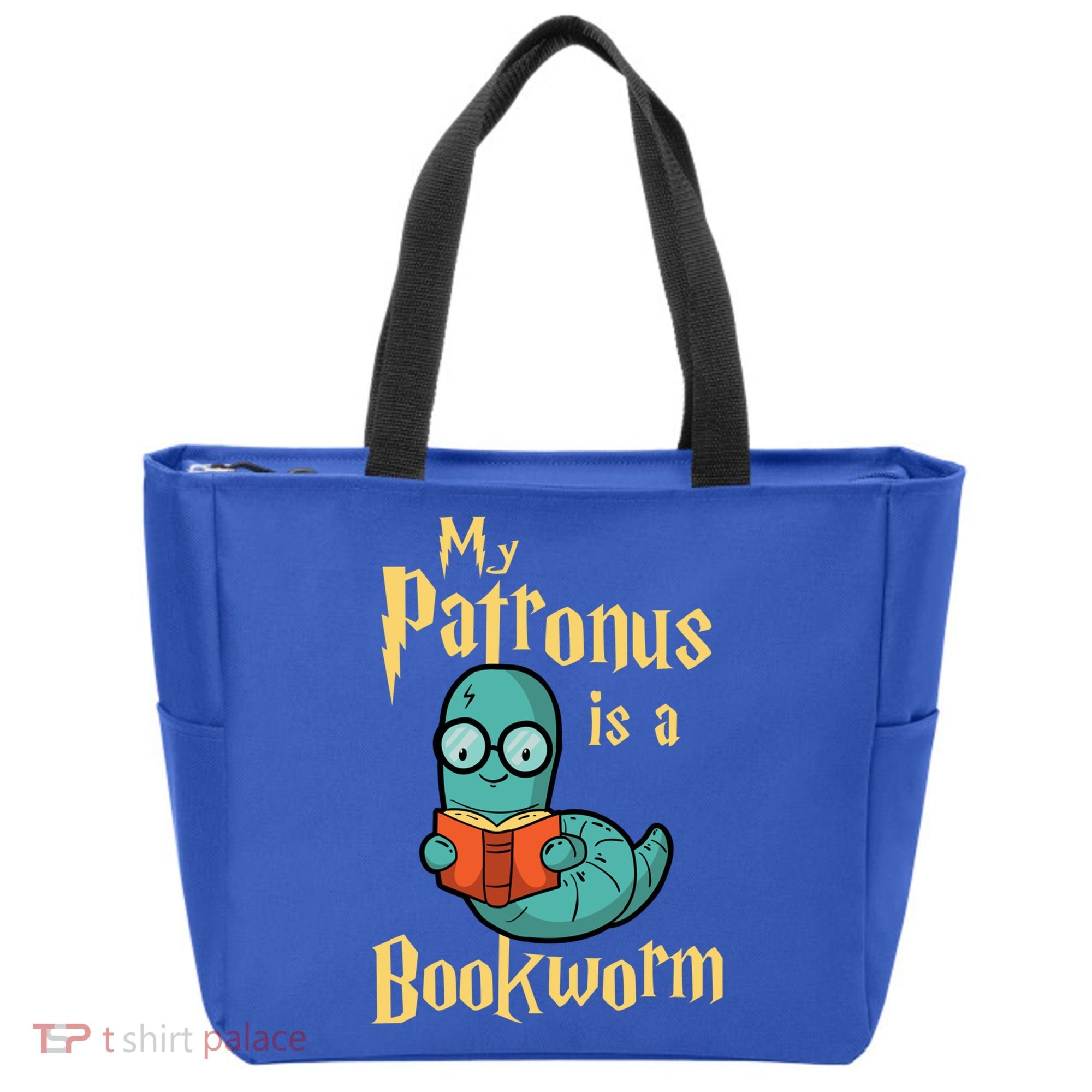 My Patronus Is A Bookworm Gift Funny Book Lover Gift And Reading Great Gift Tote Bag