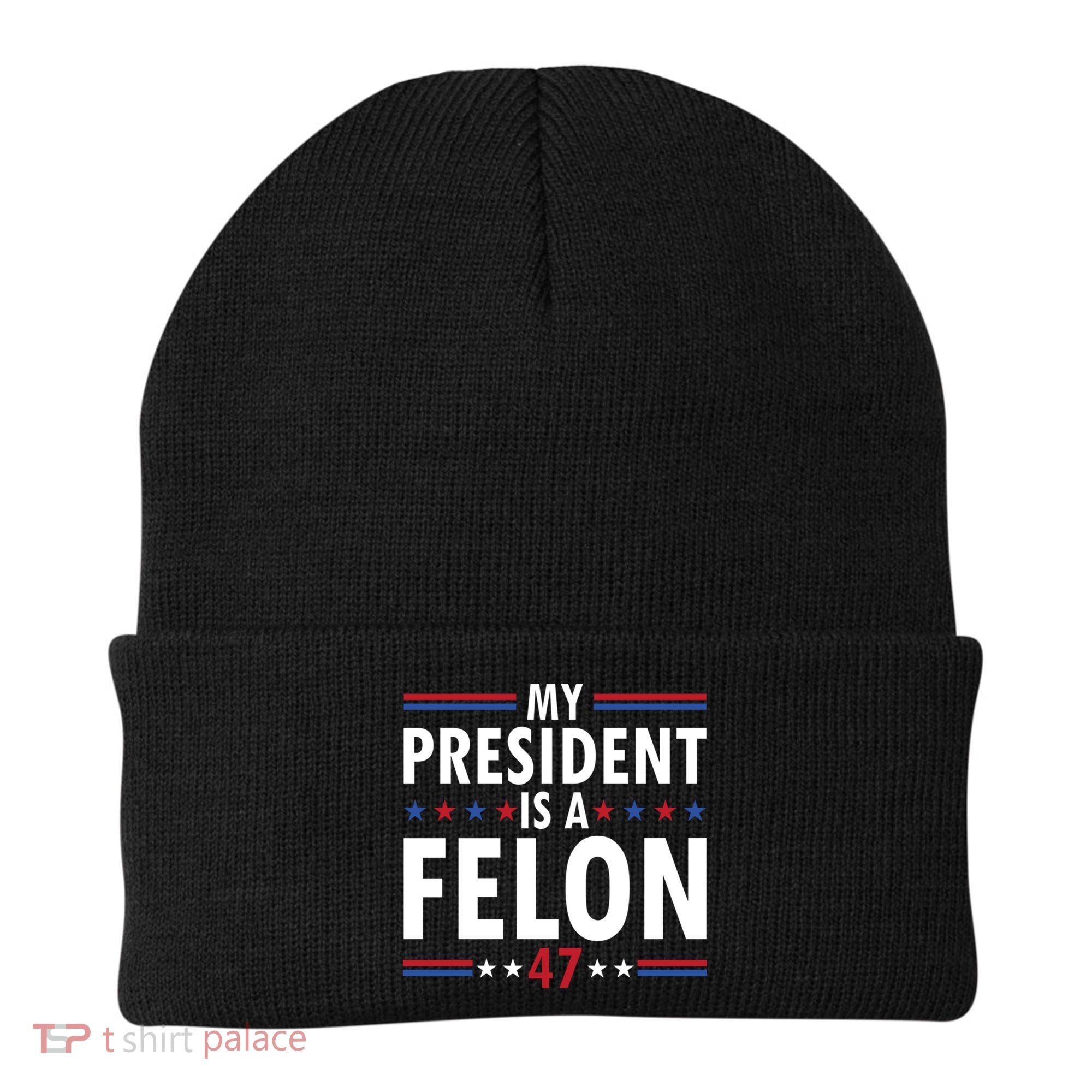 My President Is A Felon Gift Beanie