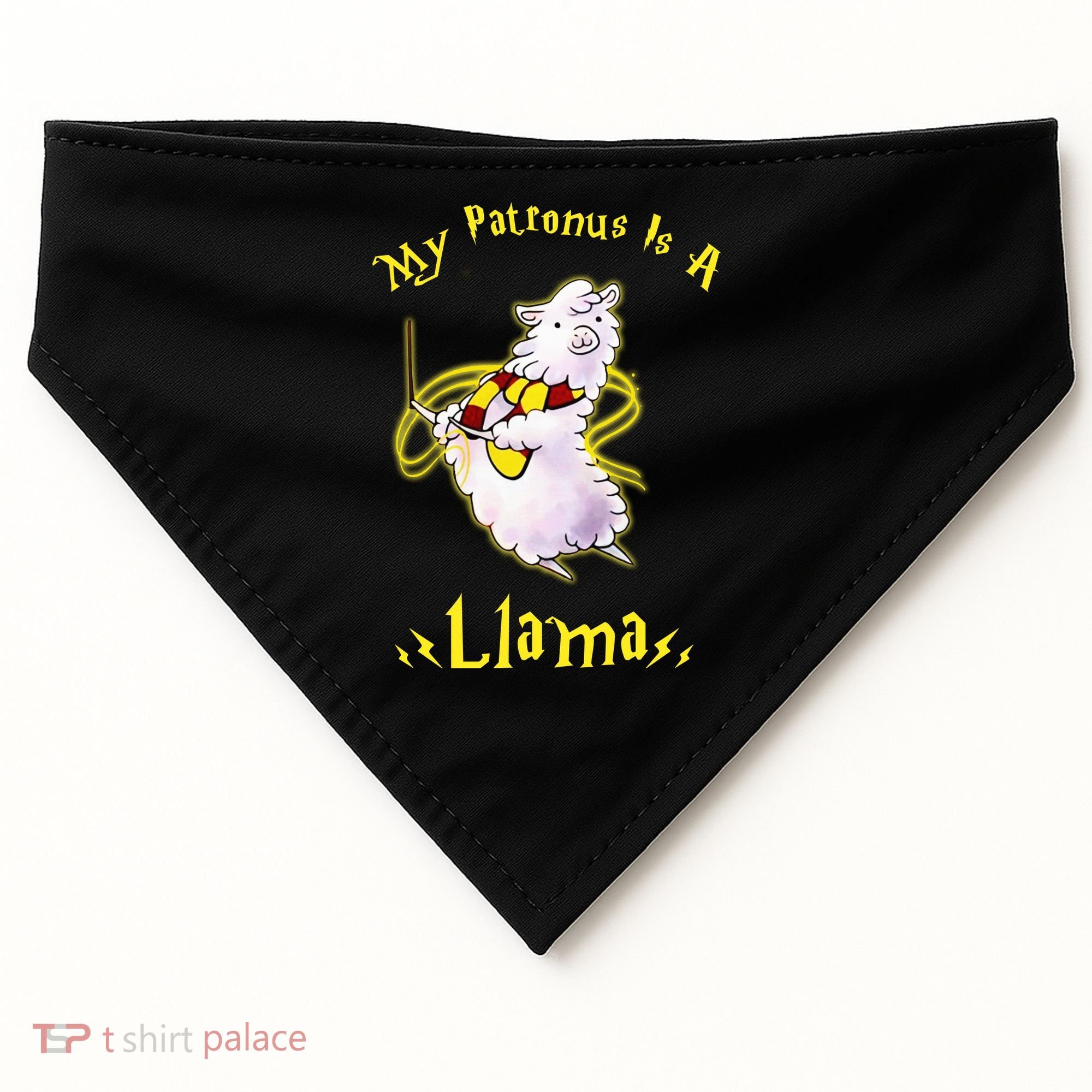 My Patronus Is A Llama USA-Made Doggie Bandana
