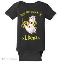 My Patronus Is A Llama Baby Bodysuit thumb 0