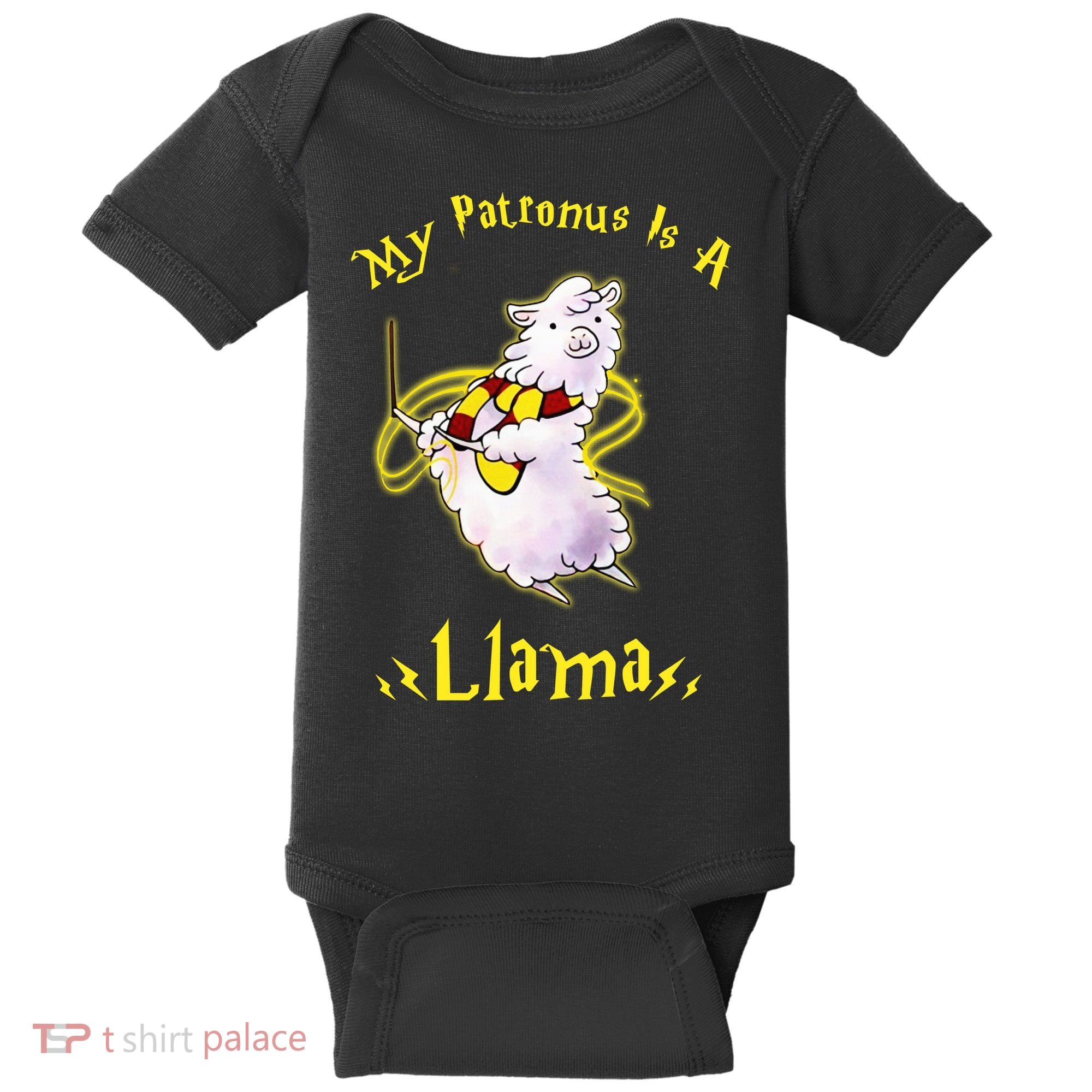 My Patronus Is A Llama Baby Bodysuit