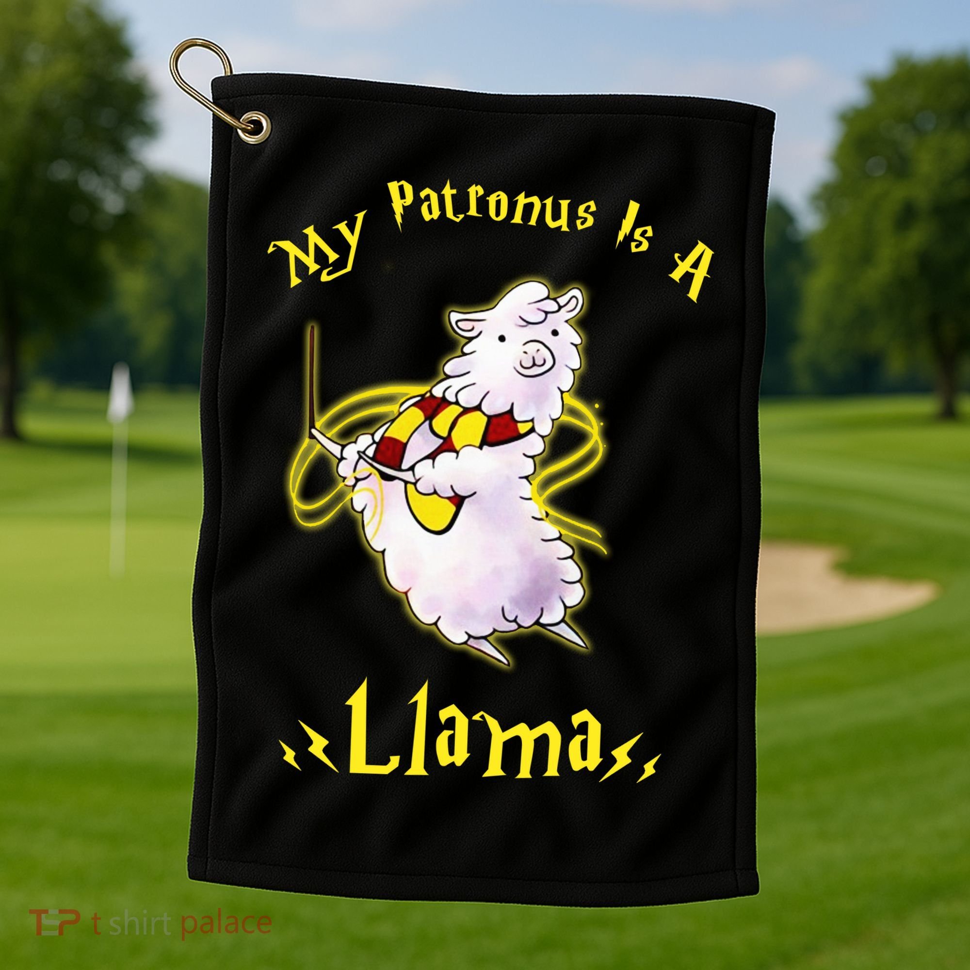 My Patronus Is A Llama Golf Towel