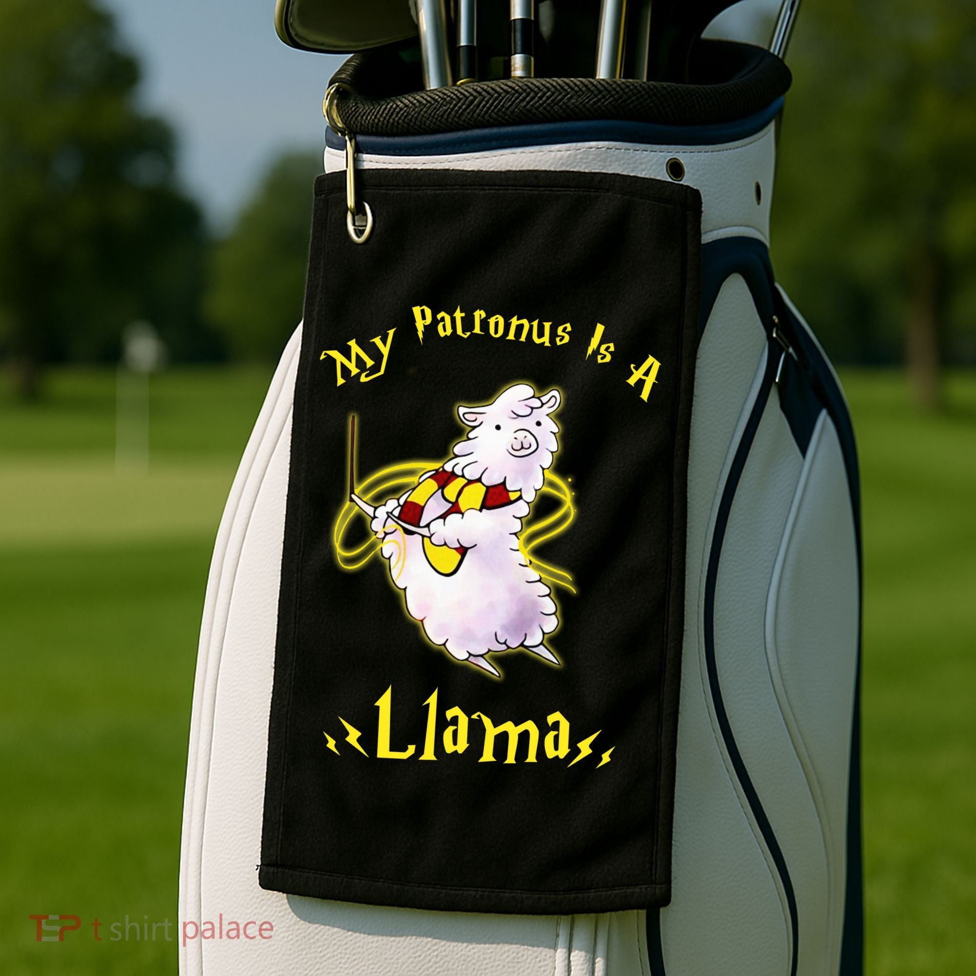 My Patronus Is A Llama Golf Towel