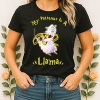 My Patronus Is A Llama Women's T-Shirt thumb 2
