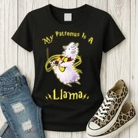 My Patronus Is A Llama Women's T-Shirt thumb 3