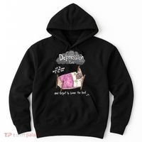 Marcus Pork ItS Depression Time And Forget To Leave The Bed Hoodie thumb 0