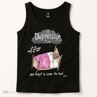 Marcus Pork ItS Depression Time And Forget To Leave The Bed Tank Top thumb 2
