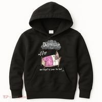 Marcus Pork ItS Depression Time And Forget To Leave The Bed Kids Hoodie thumb 0