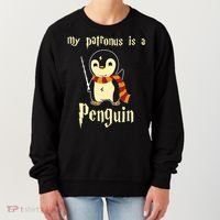 My Patronus Is A Penguin Hot Cute Gift Women's Sweatshirt thumb 0