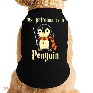 My Patronus Is A Penguin Hot Cute Gift Doggie Tank