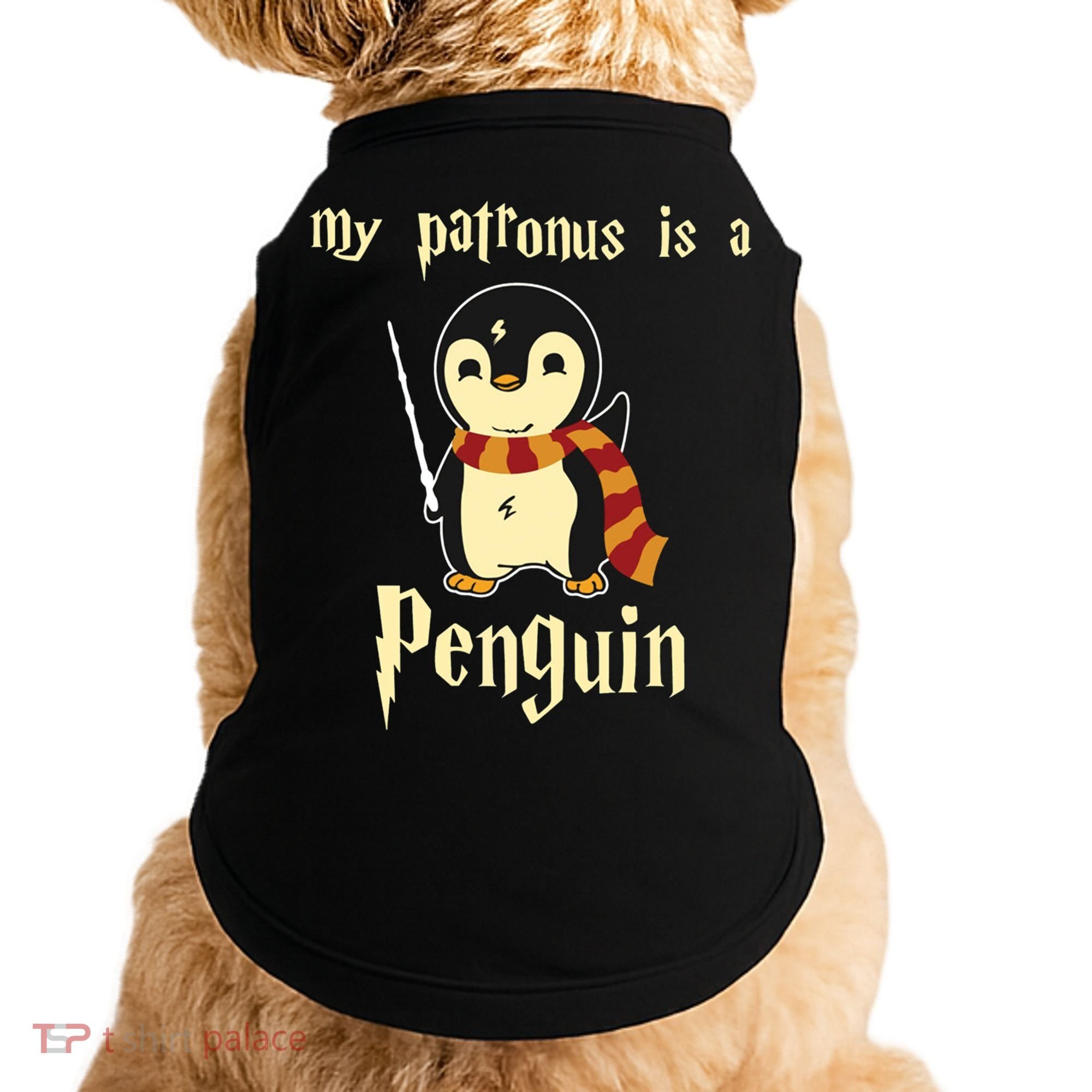 My Patronus Is A Penguin Hot Cute Gift Doggie Tank