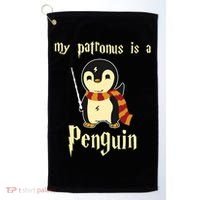 My Patronus Is A Penguin Hot Cute Gift Golf Towel thumb 0