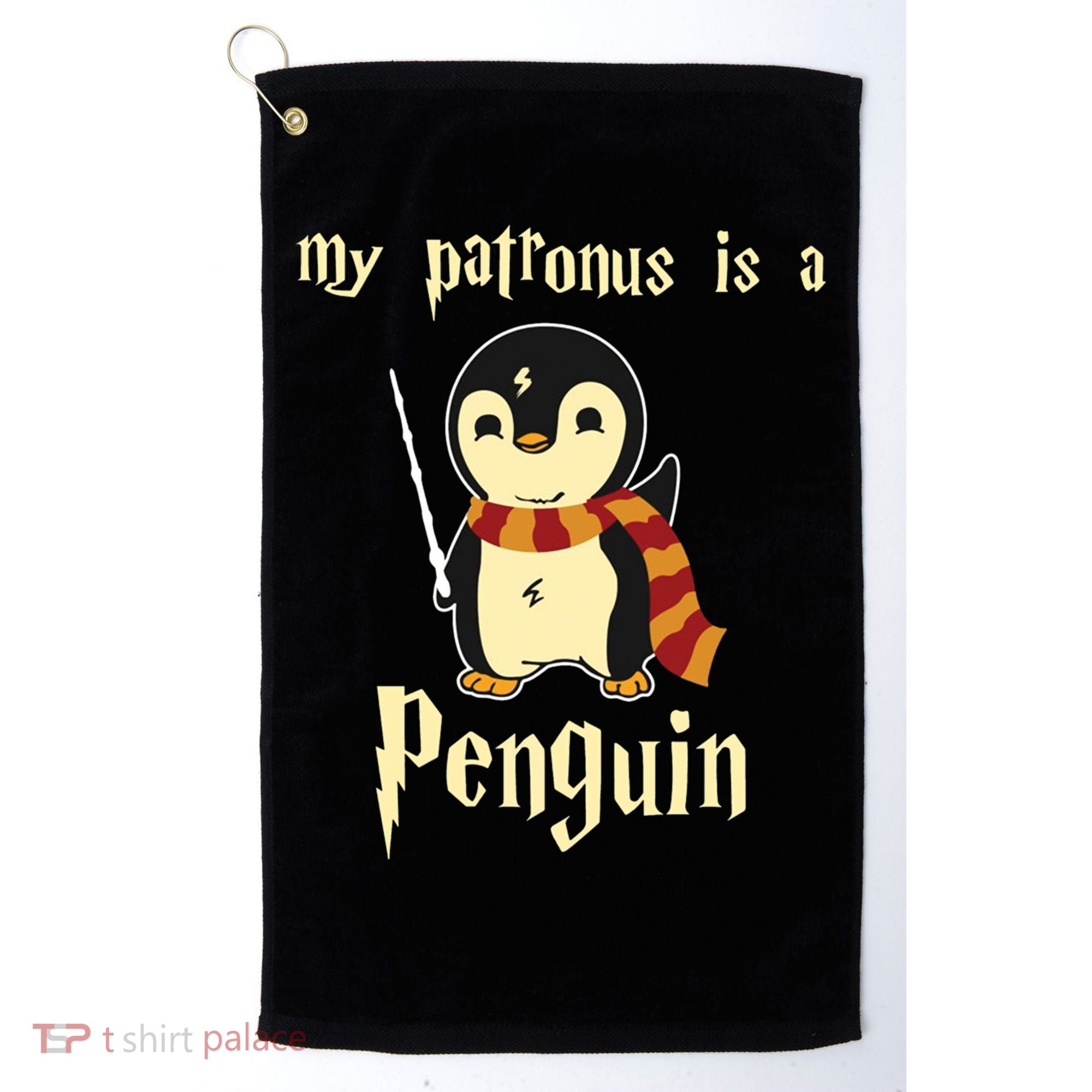 My Patronus Is A Penguin Hot Cute Gift Golf Towel