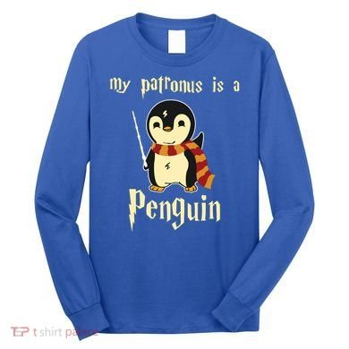 My Patronus Is A Penguin Hot Cute Gift Long Sleeve Shirt