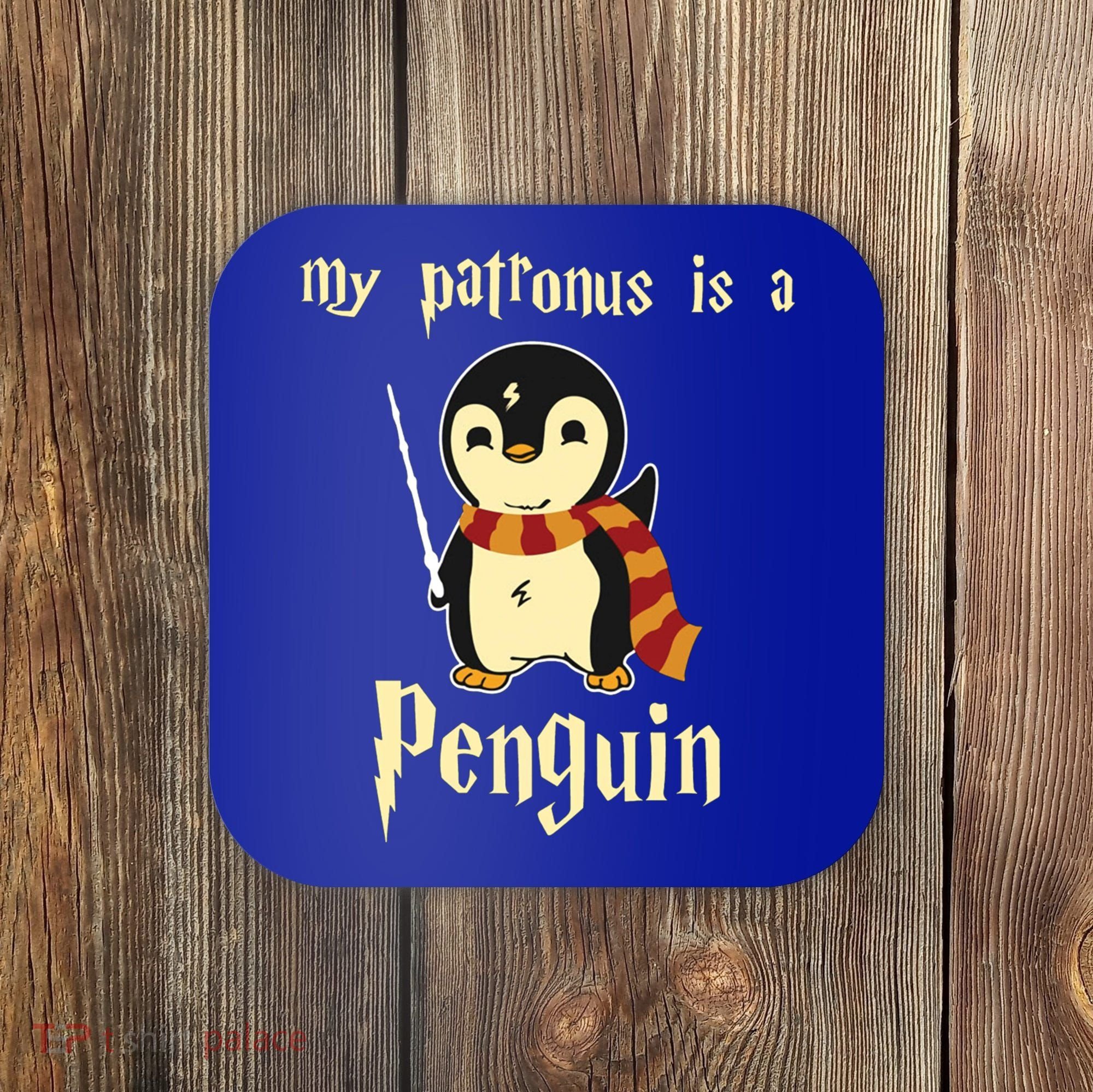 My Patronus Is A Penguin Hot Cute Gift Coaster