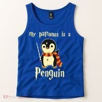 My Patronus Is A Penguin Hot Cute Gift Tank Top thumb 2