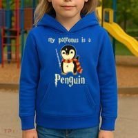 My Patronus Is A Penguin Hot Cute Gift Kids Hoodie thumb 3