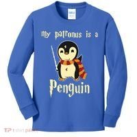 My Patronus Is A Penguin Hot Cute Gift Kids Long Sleeve Shirt thumb 0