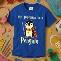 My Patronus Is A Penguin Hot Cute Gift Kids T-Shirt thumb 3