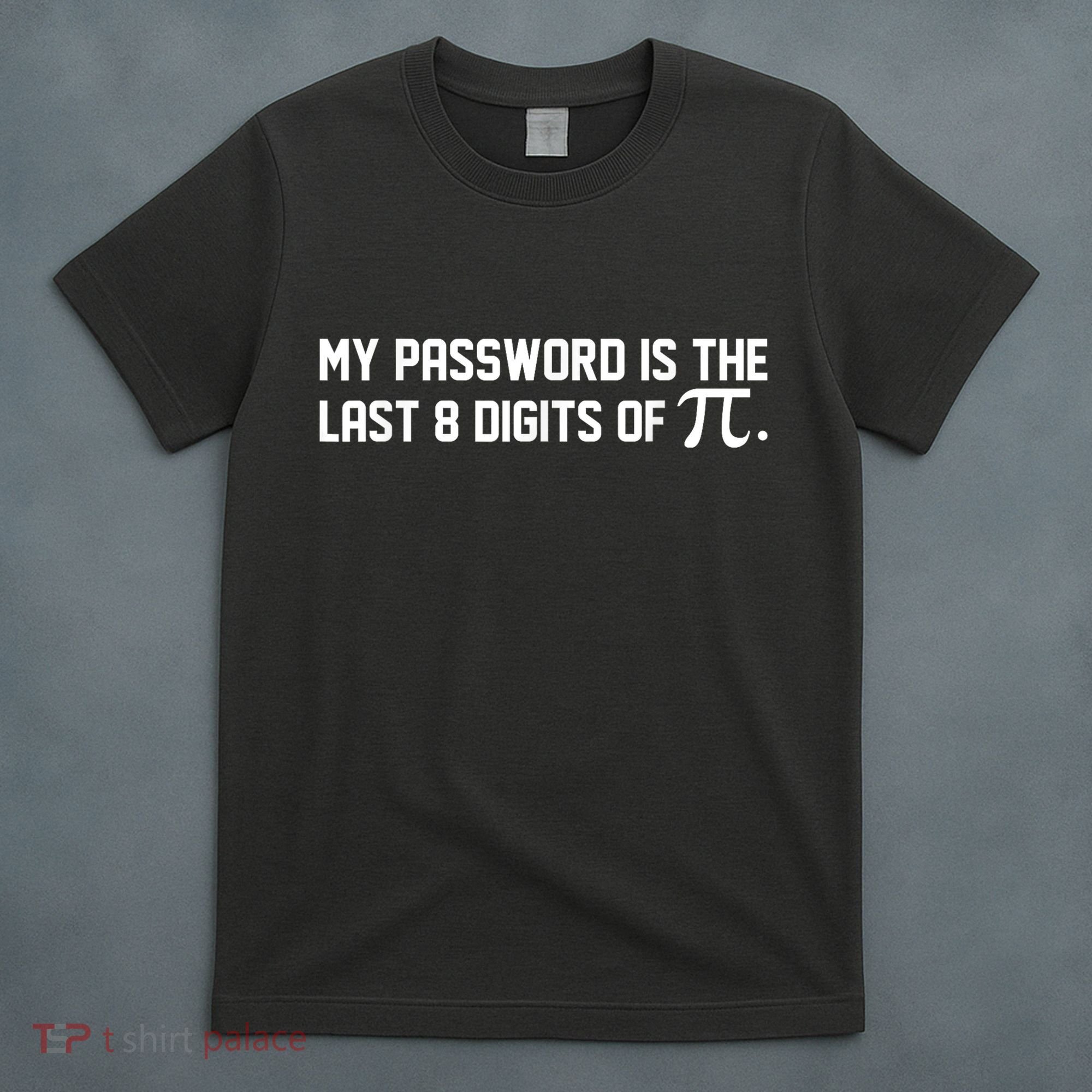 My Password Is The Last 8 Digits Of Pi Pi Day Math T-Shirt